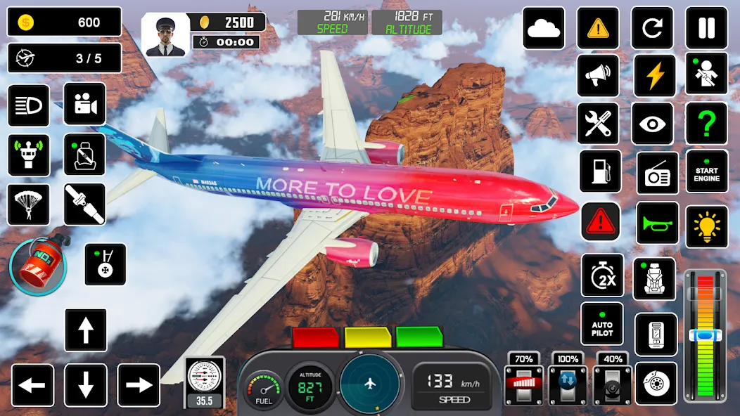 Pilot Flight Simulator Games [МОД Меню] Screenshot 4
