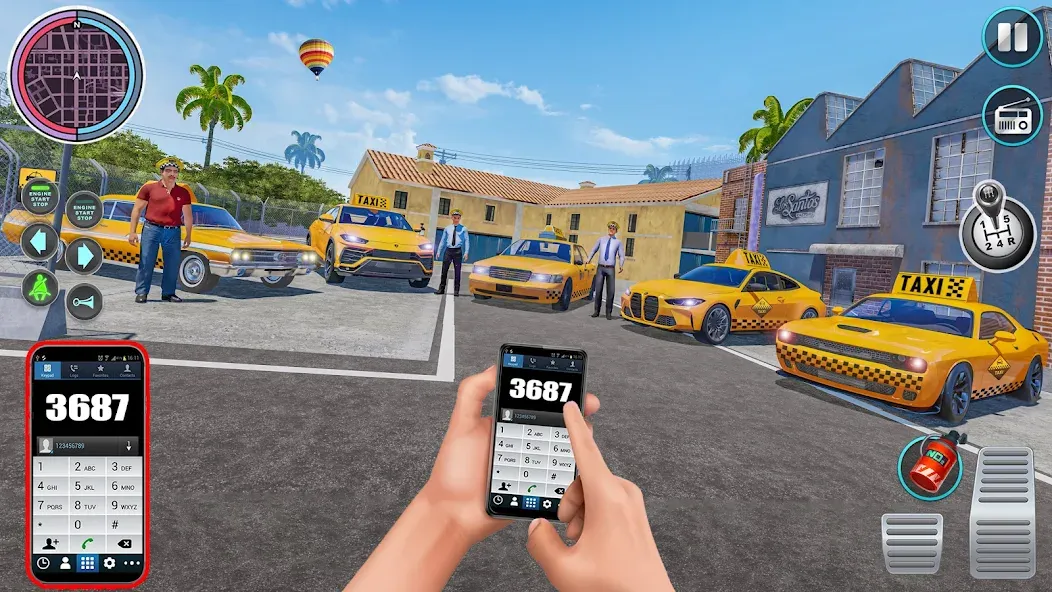 City Taxi Driving: Taxi Games [МОД Unlimited Money] Screenshot 2