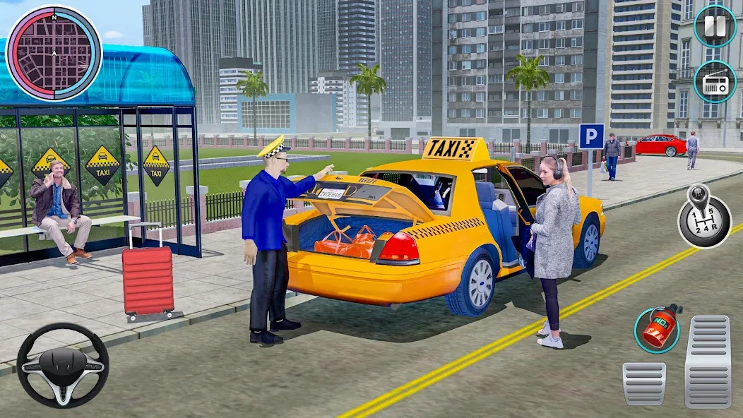 City Taxi Driving: Taxi Games [МОД Unlimited Money] Screenshot 3