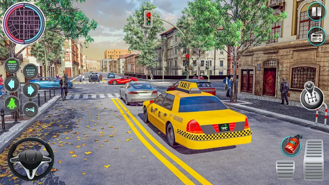 City Taxi Driving: Taxi Games [МОД Unlimited Money] Screenshot 5