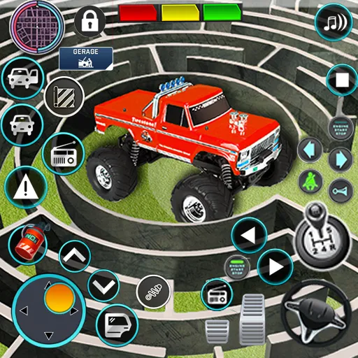 Monster Truck Maze Puzzle Game [МОД Unlimited Money] Screenshot 1