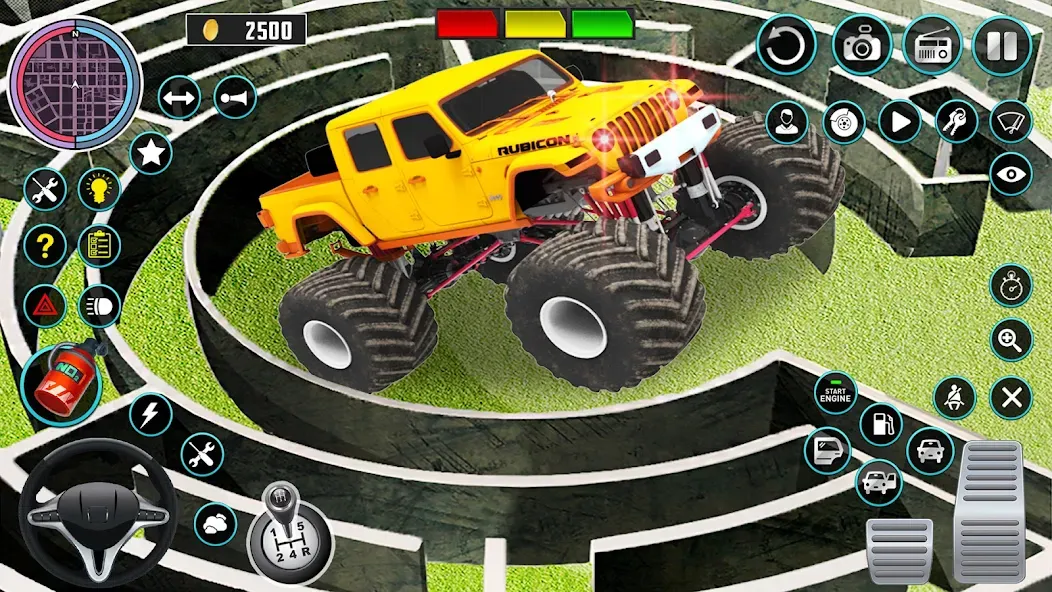Monster Truck Maze Puzzle Game [МОД Unlimited Money] Screenshot 2