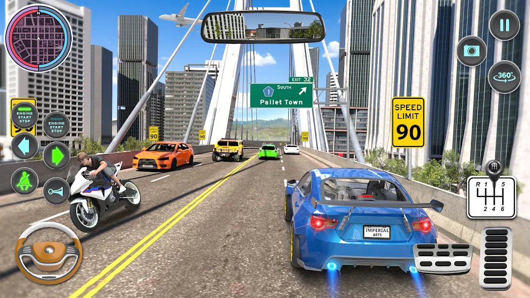 Modern Car Driving School Game [МОД Много монет] Screenshot 5