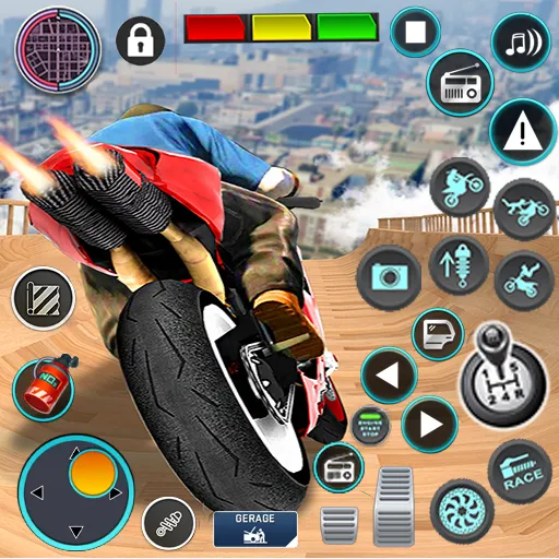 Mega Ramp Bike Stunts Games 3D [МОД Много денег] Screenshot 1