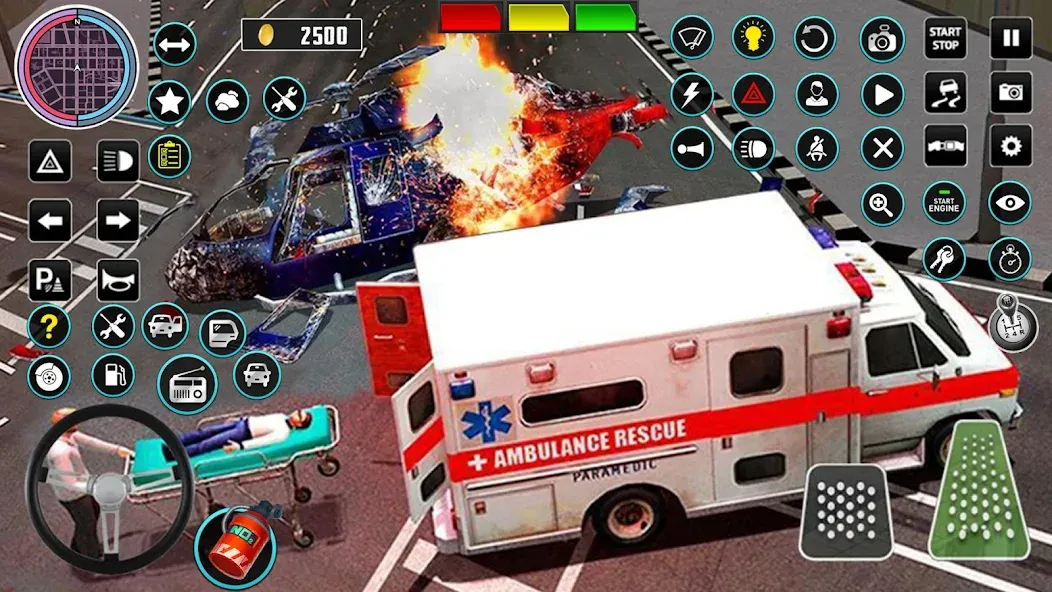 Heli Ambulance Simulator Game [МОД Бесконечные деньги] Screenshot 4