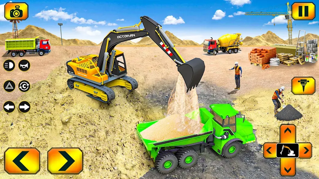 Sand Excavator Simulator Games [МОД Unlimited Money] Screenshot 2
