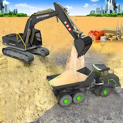 Скачать взлом Sand Excavator Simulator Games  [МОД Unlimited Money]