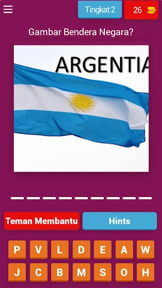 Tebak Gambar Bendera (Тебак Гамбар бендера Негара) [МОД Бесконечные деньги] Screenshot 3