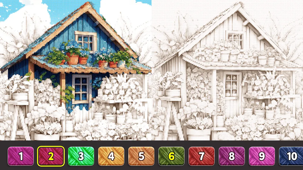 Cross Stitch: Color by Number [МОД Menu] Screenshot 3