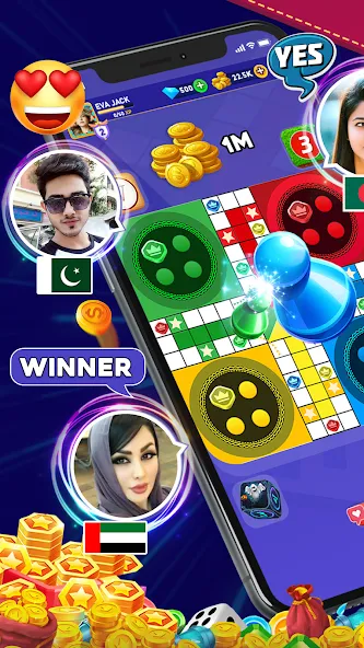 Online Ludo Game Multiplayer (Лудо Мастер Лудо Дайс Кинг) [МОД Все открыто] Screenshot 4