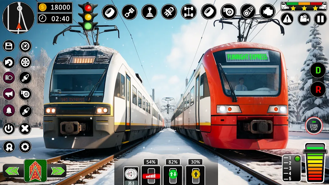 City Train Games Driver Sim 3D [МОД Много монет] Screenshot 2