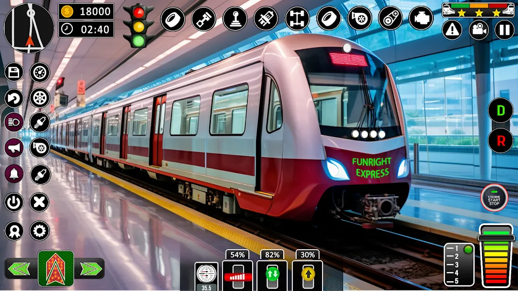 City Train Games Driver Sim 3D [МОД Много монет] Screenshot 5