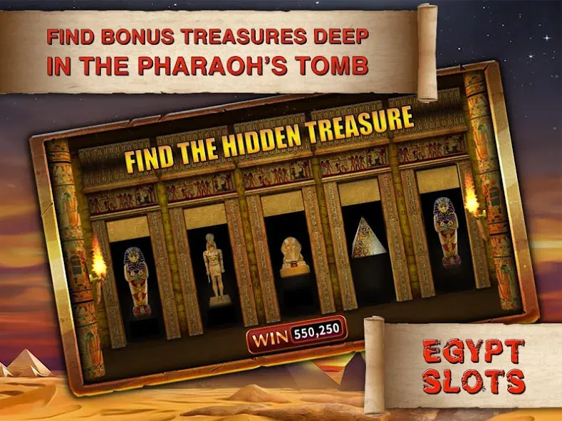 Egypt Slots Casino Machines (Египетские игровые автоматы казино) [МОД Бесконечные деньги] Screenshot 1