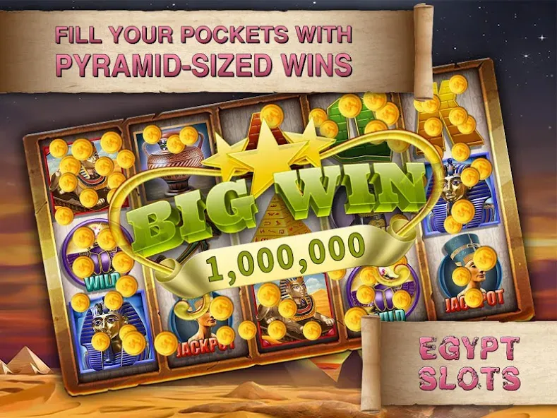 Egypt Slots Casino Machines (Египетские игровые автоматы казино) [МОД Бесконечные деньги] Screenshot 4