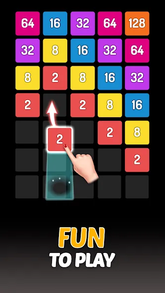 X2 Blocks - 2048 Number Game (Блоки) [МОД Unlimited Money] Screenshot 1