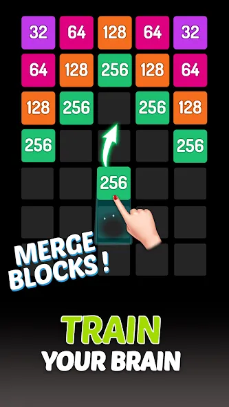 X2 Blocks - 2048 Number Game (Блоки) [МОД Unlimited Money] Screenshot 2