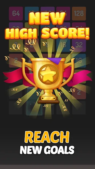 X2 Blocks - 2048 Number Game (Блоки) [МОД Unlimited Money] Screenshot 5