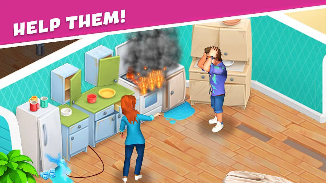 Open House: Match 3 puzzles (Открытый дом) [МОД Mega Pack] Screenshot 1