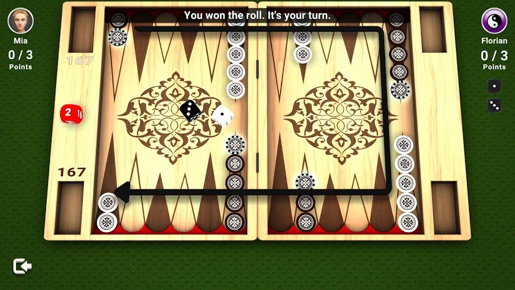 Backgammon - Board Game [МОД Много монет] Screenshot 3