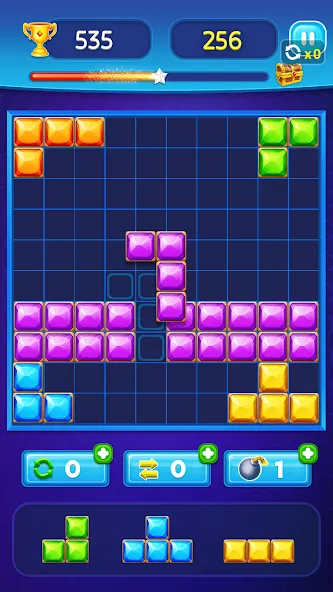 Block Puzzle - Gem Block (Блокпазл блокголоволомка) [МОД Unlocked] Screenshot 3