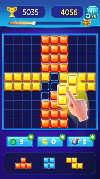 Block Puzzle - Gem Block (Блокпазл блокголоволомка) [МОД Unlocked] Screenshot 5