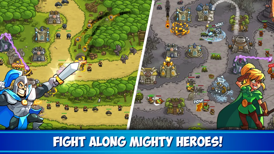 Kingdom Rush Tower Defense TD (Кингдом Раш) [МОД Menu] Screenshot 3