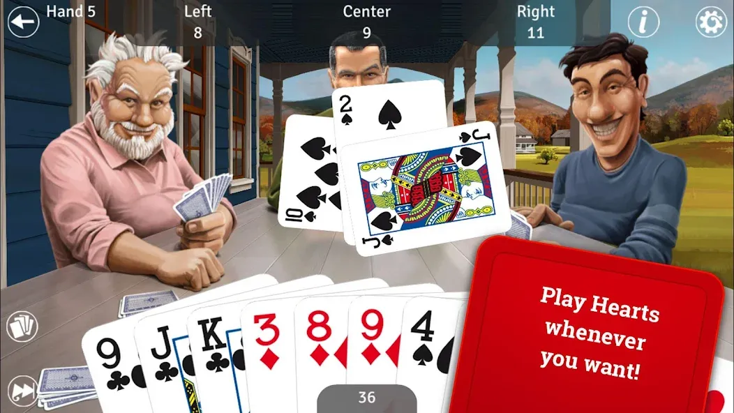 Hearts (Хартс) [МОД Mega Pack] Screenshot 1