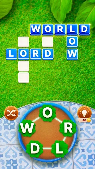 Word Garden : Crosswords (Уорд Гарден) [МОД Бесконечные монеты] Screenshot 2