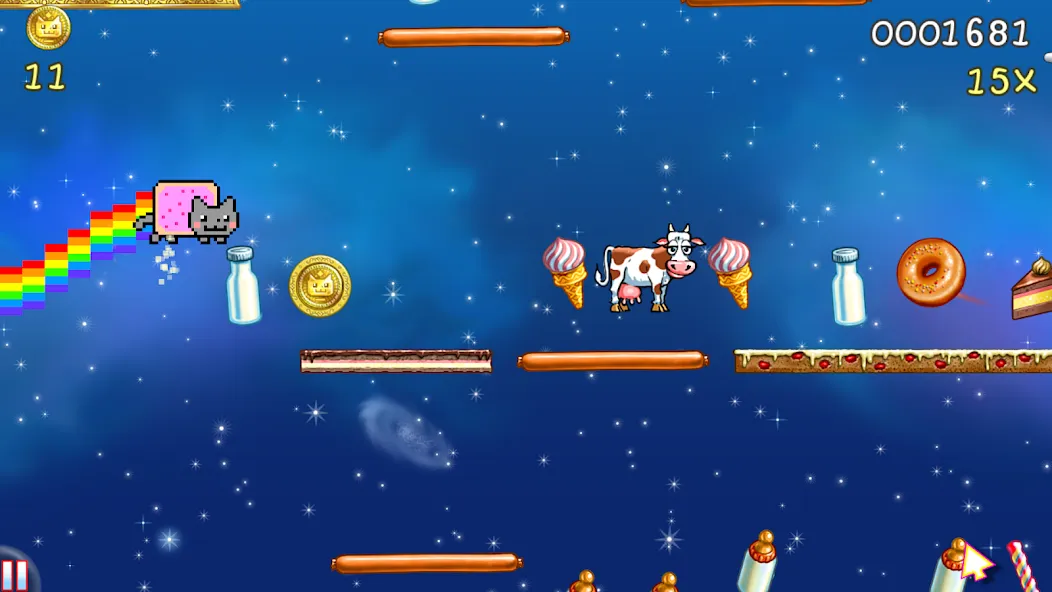 Nyan Cat: Lost In Space (Нян Кэт) [МОД Меню] Screenshot 1