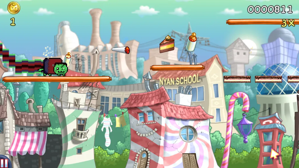 Nyan Cat: Lost In Space (Нян Кэт) [МОД Меню] Screenshot 3