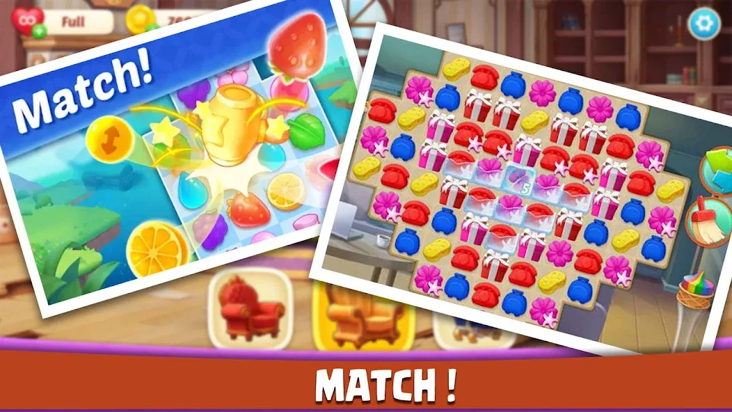 House Design: Redecor Makeover (Хаус Дизайн) [МОД Бесконечные монеты] Screenshot 2