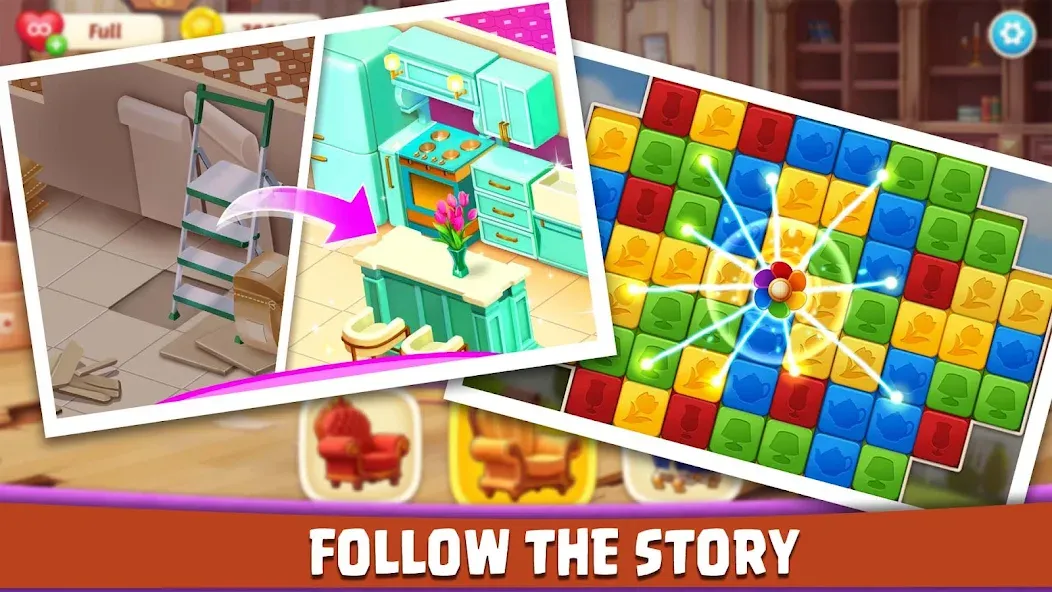 House Design: Redecor Makeover (Хаус Дизайн) [МОД Бесконечные монеты] Screenshot 4