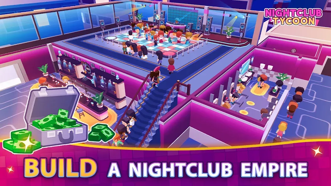 Nightclub Tycoon: Idle Empire [МОД Все открыто] Screenshot 1