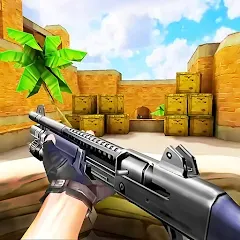 Скачать взлом Gun Strike: FPS Shooter Game (Каунтер Атак)  [МОД Unlimited Money]