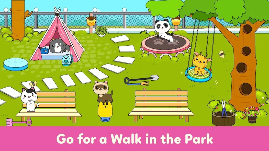 Tizi Town - My Pet Daycare [МОД Бесконечные монеты] Screenshot 5