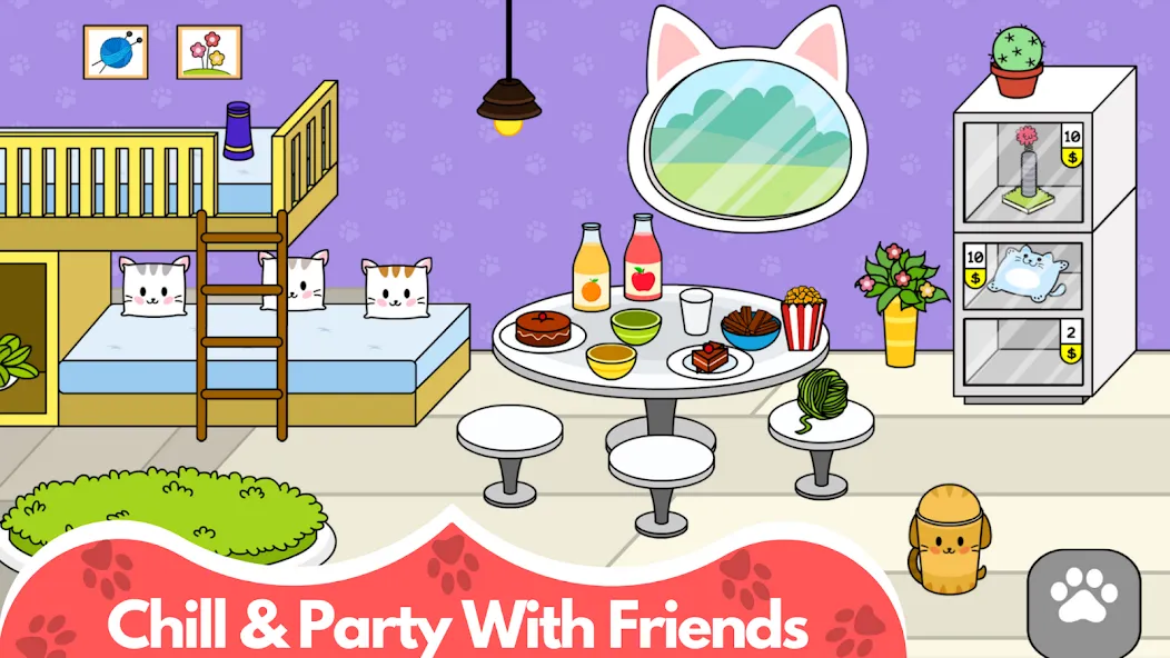 My Cat Town - Cute Kitty Games [МОД Unlimited Money] Screenshot 3