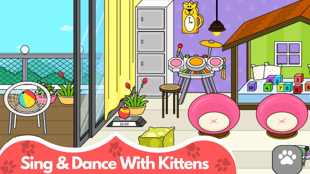 My Cat Town - Cute Kitty Games [МОД Unlimited Money] Screenshot 4
