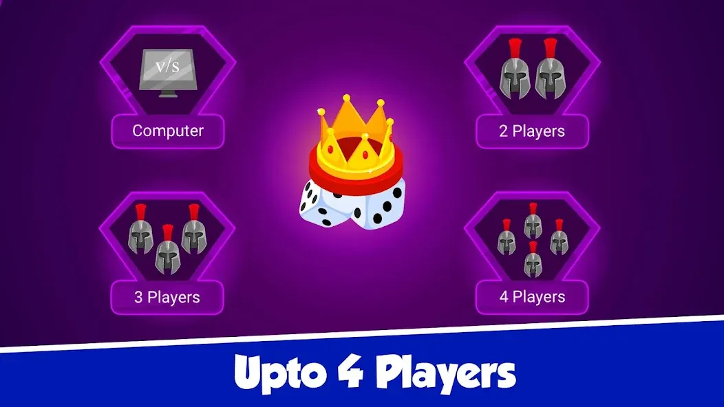 Ludo Offline Dice Board Game [МОД Много денег] Screenshot 5