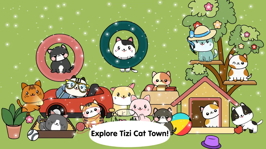 My Cat Town - Tizi Pet Games [МОД Mega Pack] Screenshot 1