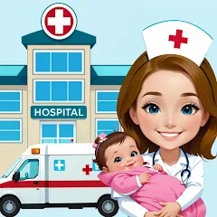 Скачать взлом My Hospital Town Doctor Games  [МОД Бесконечные монеты]