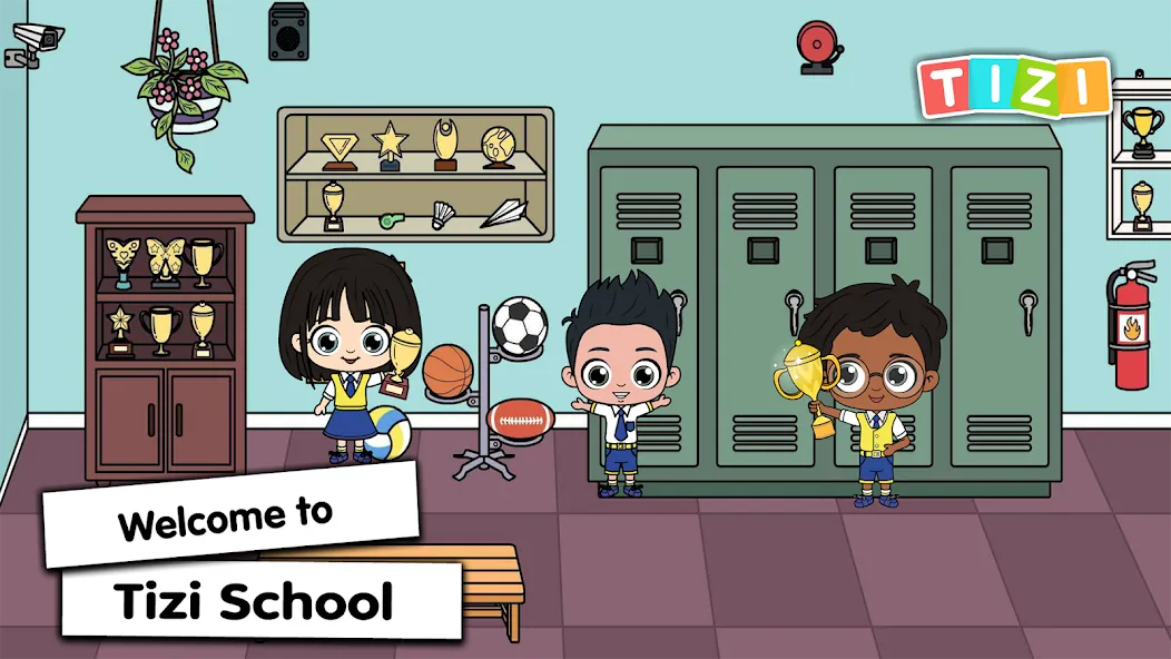 Tizi Town - My School Games [МОД Много монет] Screenshot 1