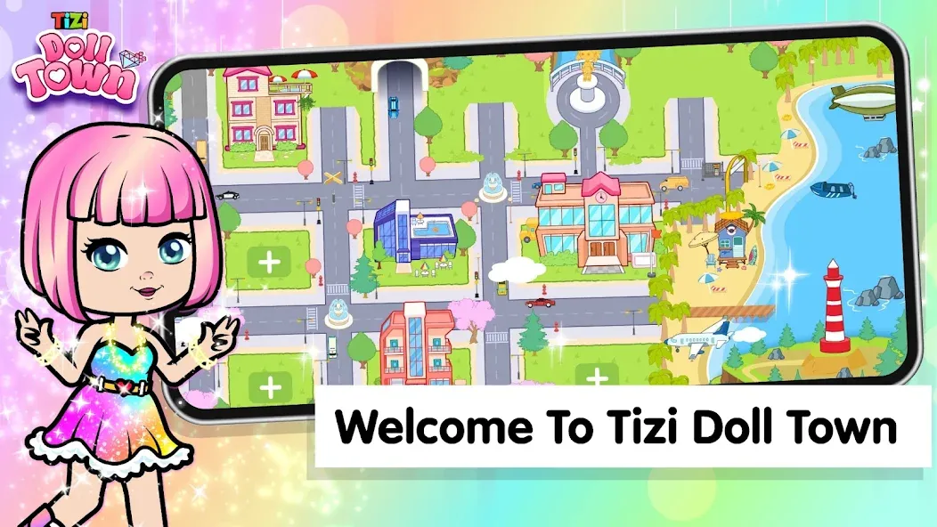 Tizi Town: Doll Dress Up Games [МОД Много монет] Screenshot 1