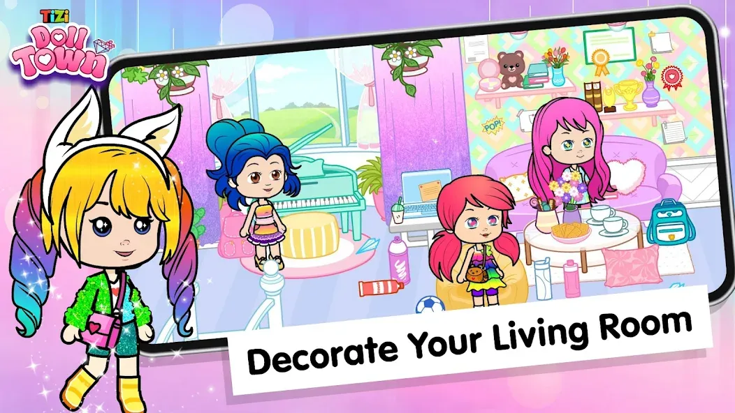 Tizi Town: Doll Dress Up Games [МОД Много монет] Screenshot 4