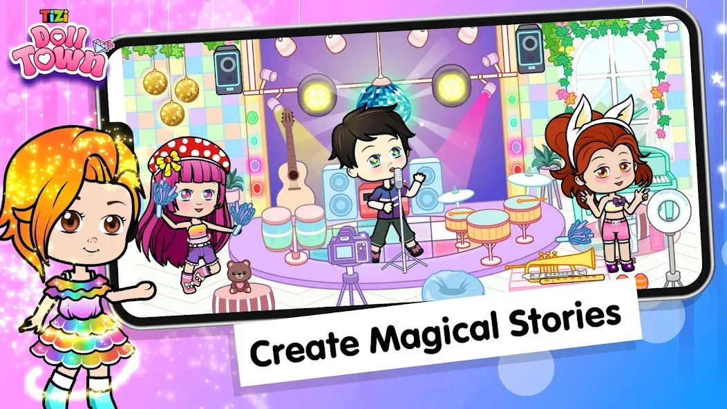 Tizi Town: Doll Dress Up Games [МОД Много монет] Screenshot 5