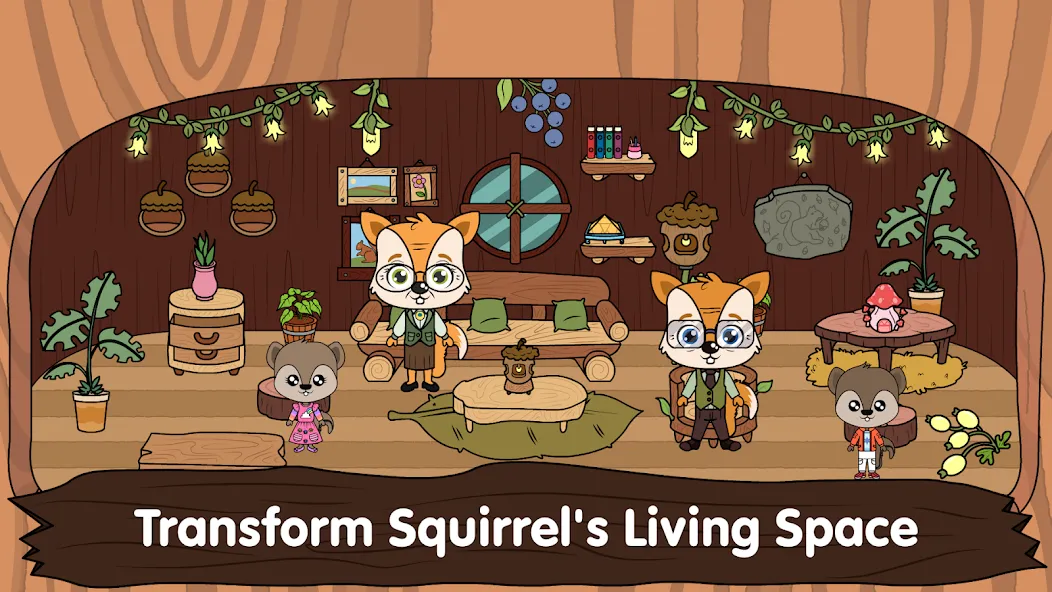Animal Town - My Squirrel Home [МОД Unlocked] Screenshot 1