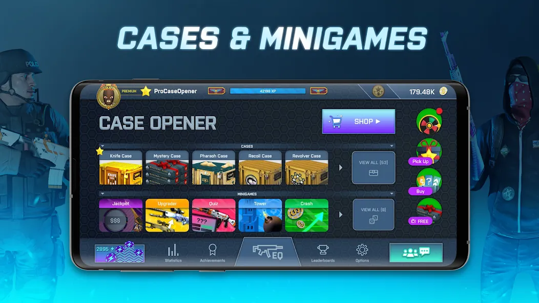 Case Opener - skins simulator (Кейс Опенер) [МОД Бесконечные монеты] Screenshot 2