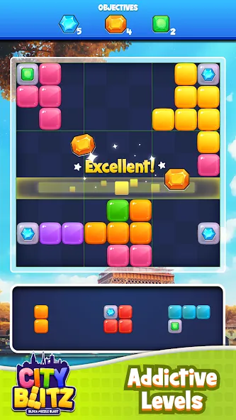 City Blitz-Block Puzzle Blast (Блок Головоломка Кинг) [МОД Mega Pack] Screenshot 1