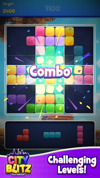 City Blitz-Block Puzzle Blast (Блок Головоломка Кинг) [МОД Mega Pack] Screenshot 4