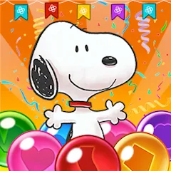 Взломанная Bubble Shooter - Snoopy POP! (Бабл шутер)  [МОД Бесконечные деньги]