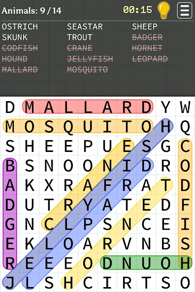 Word Search (Уорд Срч) [МОД Много монет] Screenshot 1